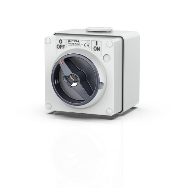 Kripal 56SW350 | Surface Switch IP66 3 pole 500V 50A | Grey