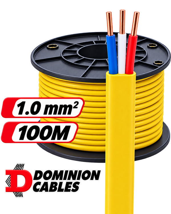 1.0mm 3C Yellow TPS (All Solid) (R/W/B) | 100m